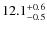 $\rm 12.1^{+0.6}_{-0.5}$
