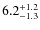 $\rm 6.2^{+1.2}_{-1.3}$