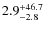 $\rm 2.9^{+46.7}_{-2.8}$