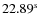 $22.89^{\rm s}$