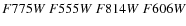 $F775W\ F555W\ F814W\ F606W$