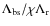 $\Lambda_{\rm bs}/\chi\Lambda_{\rm r}$
