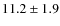$11.2\pm1.9$