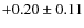 $+0.20\pm0.11$