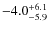 $-4.0^{\rm +6.1}_{-5.9}$
