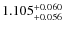 $1.105^{\rm +0.060}_{+0.056}$