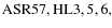 ${\rm ASR 57, HL 3,5,6, }$