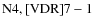 ${\rm N4, [VDR] 7-1}$