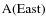 ${\rm A(East)}$