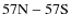 ${\rm 57N-57S}$