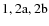 ${\rm 1,2a,2b }$