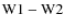${\rm W1-W2}$
