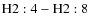 ${\rm H2:4 - H2:8}$