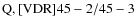 ${\rm Q, [VDR] 45-2/45-3}$
