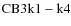 ${\rm CB3 k1-k4}$