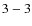 ${\rm 3-3}$