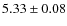 $5.33\pm0.08$