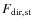 $F_{\rm {dir,st}}$