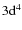 $3{\rm d}^4$