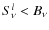 $S^l_\nu < B_\nu$