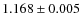 $1.168 \pm 0.005$