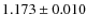 $1.173 \pm 0.010$