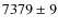 $7379\pm9$