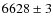$6628\pm3$
