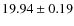 $19.94
\pm 0.19$