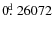 $0\hbox{$.\!\!^{\rm d}$ }26072$