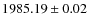 $1985.19\pm0.02$