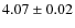 $4.07\pm0.02$