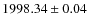 $1998.34\pm0.04$
