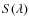 $S(\lambda)$
