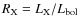 $R_{\rm X} = L_{\rm X}/L_{\rm bol}$