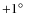 $+1\hbox{$^\circ$ }$