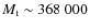 $M_{\rm t} \sim 368~000$