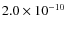 $2.0\times10^{-10}$