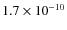 $1.7\times 10^{-10}$
