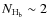$N_{\rm H_b} \sim 2$