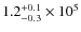 $1.2_{\rm -0.3}^{+0.1}\times 10^5$