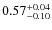 $0.57_{\rm -0.10}^{+0.04}$