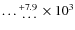 $\textrm{\ldots}_{\textrm{ \ldots}}^{+7.9} \times 10^3$