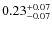 $0.23_{\rm -0.07}^{+0.07}$