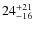 $24_{\rm -16}^{+21}$