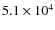 $5.1\times 10^4$