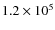 $ 1.2\times 10^5$