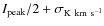 $I_{\rm peak}/2 + \sigma_{\rm K~km~s^{-1}}$