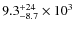 $9.3_{\rm -8.7}^{+24}\times 10^3$
