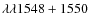 $\lambda\lambda1548+1550$